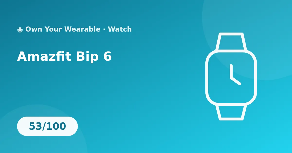 Amazfit Bip 6 illustration