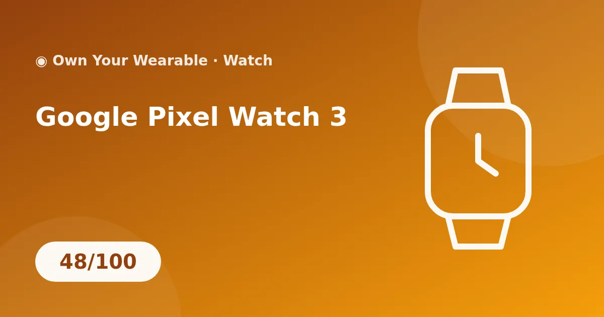 Google Pixel Watch 3 illustration