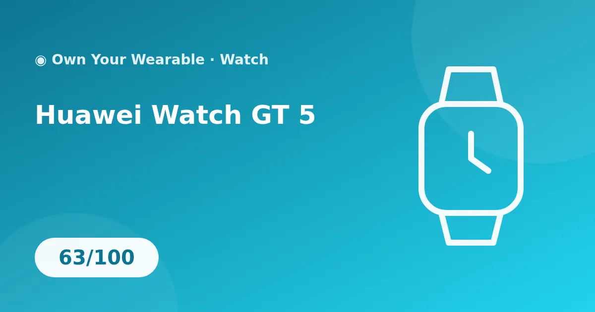 Huawei Watch GT 5 illustration
