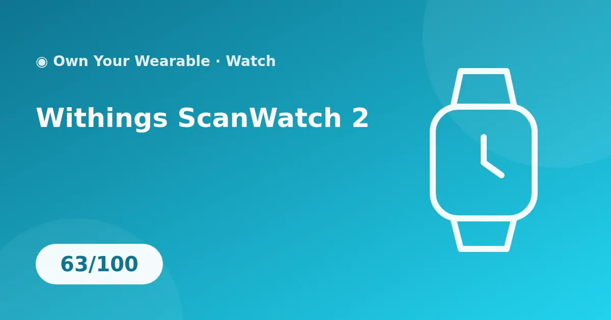 Withings ScanWatch 2 illustration